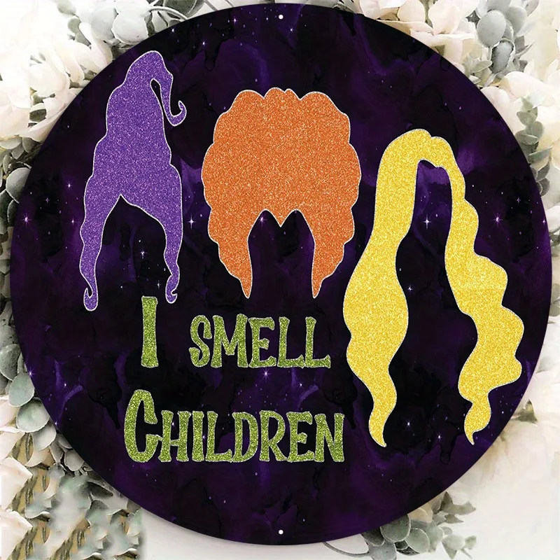 

Aluminum metal sign for Halloween decoration, versatile decoration for bedroom, bathroom, home, restaurant, cafe and garage