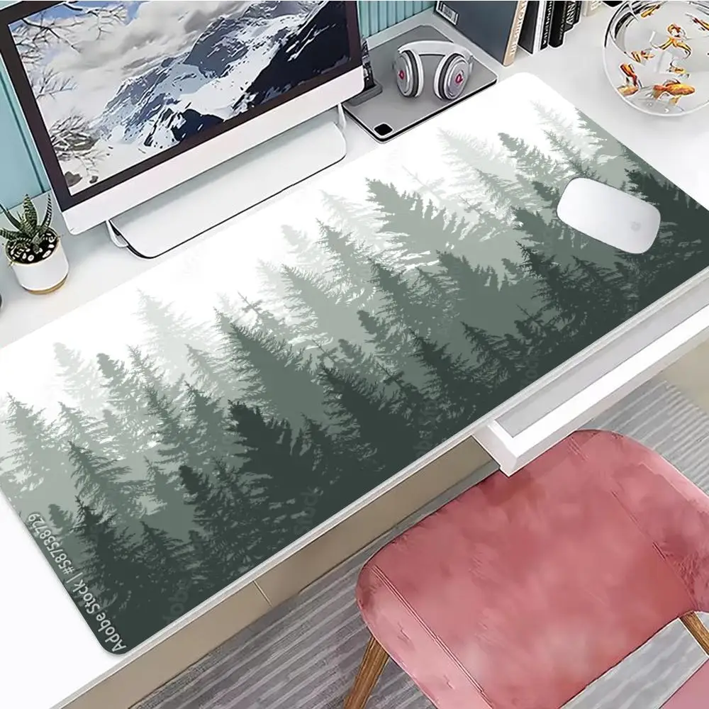 

Forest Mouse Pad Gaming Mouse Pad, Mouse Pad with Edges and Non-Slip Rubber Base, Extended Mouse Pad
