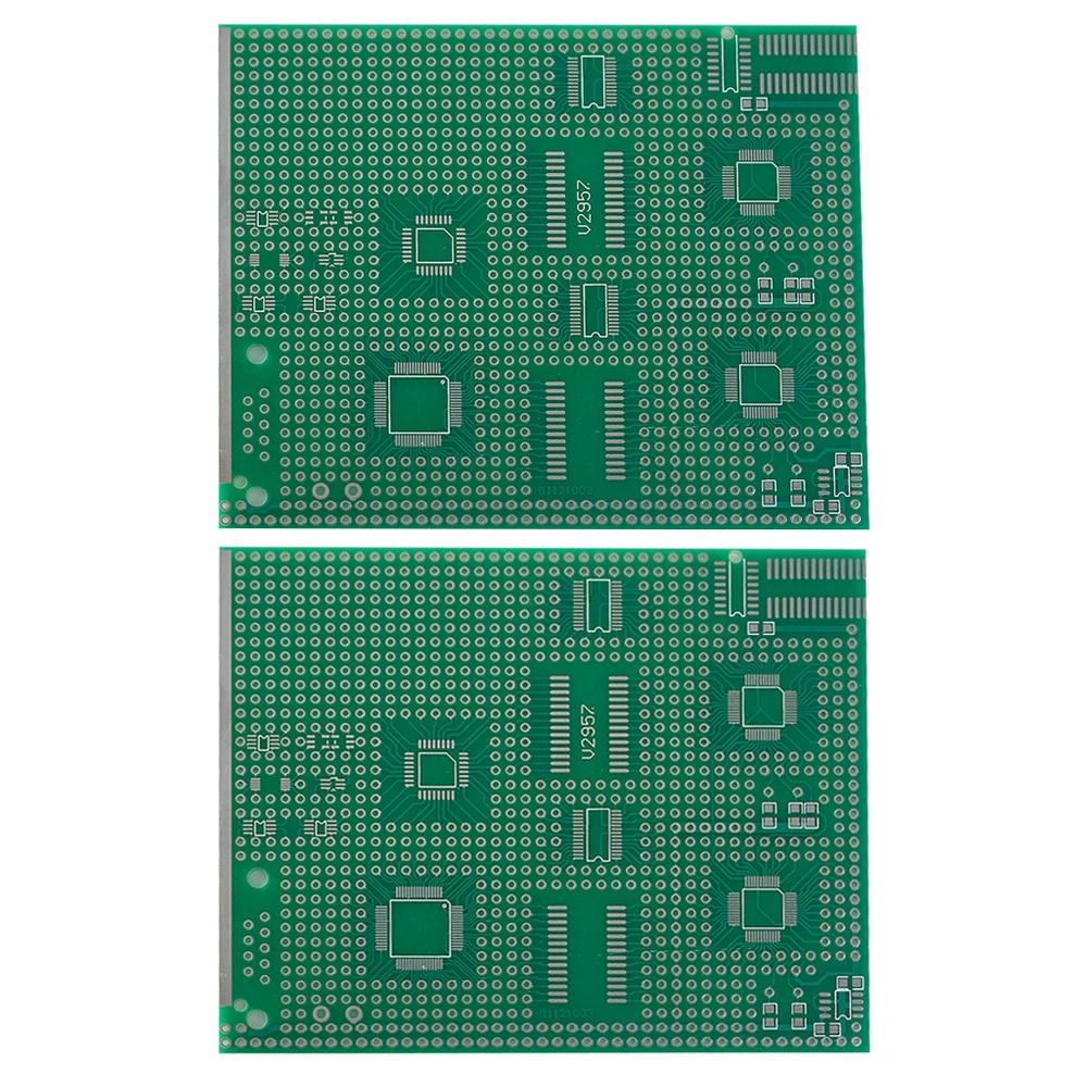 2pcs 9x11CM Prototype PCB Breadboard 90X110mm Single Side Transfer Board Prototype PCB For Arduino Universal Board ﻿