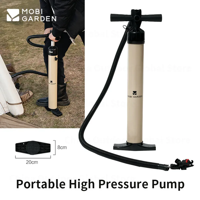 MOBI GARDEN Outdoor Multi-Function Inflator Portable Inflatable Tent/Bed Air Pump High Pressure Tent Accessories Free Air Nozzle