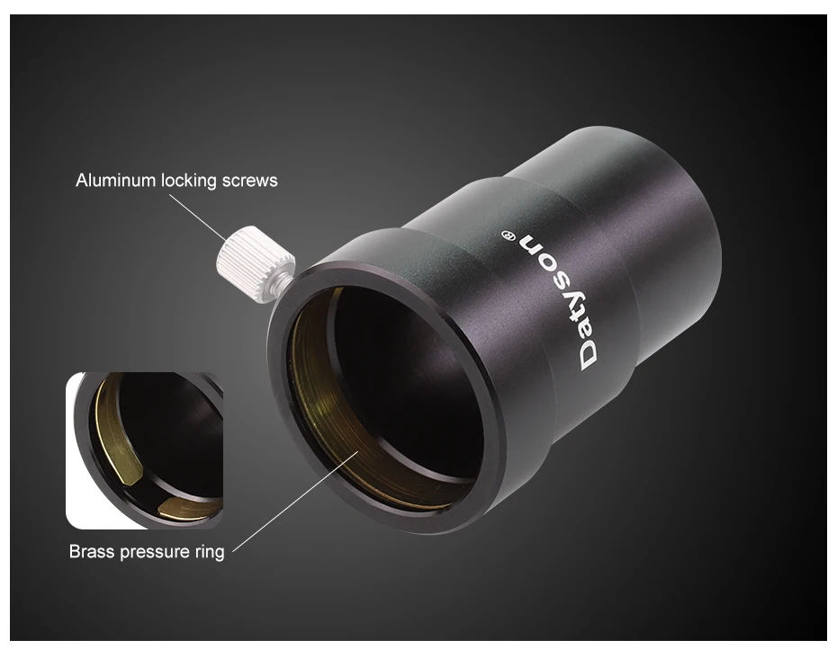 Datyson Teleskop-Okular-Metallverlängerungsrohr, multifunktionaler Adapter 56 mm/70 mm für 1,25-Zoll-Schnittstelle von astronomischen Teleskopen. – Detail 6