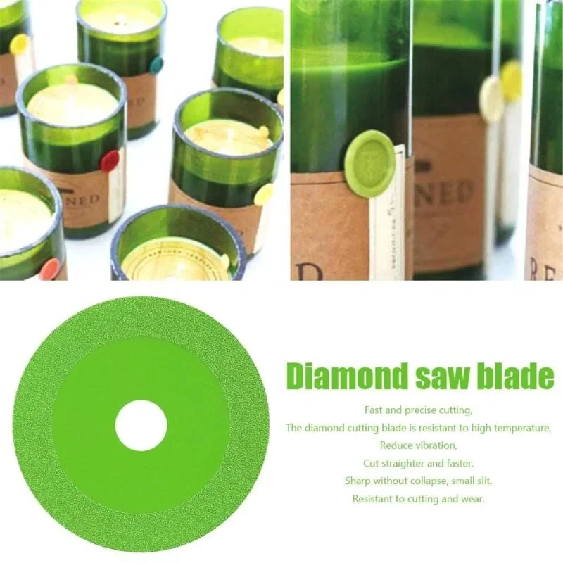 Glass Cutting Disc φ115/125mm x22.23mm Diamond Marble Saw Blade Ceramic Tile Jade Special Polishing Cutting Blade Sharp Brazing