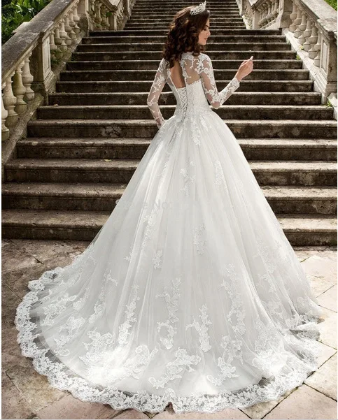 2024 Wedding Dress New Long Sleeve Lace Looks Thin and Stylish, Tailored Bridal Dress for Women