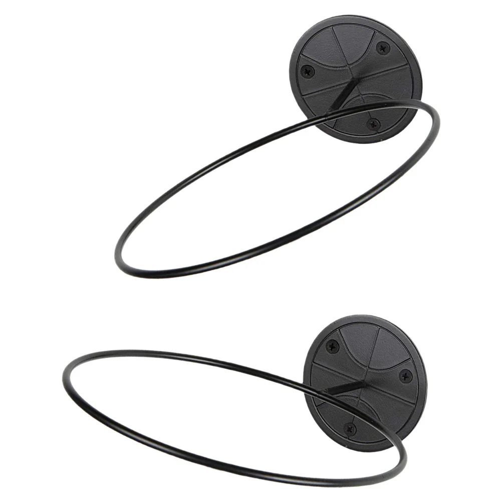 2 Pcs Ball Rack Storage Basketball Holder Wall Mount Football Garage Exercise Iron