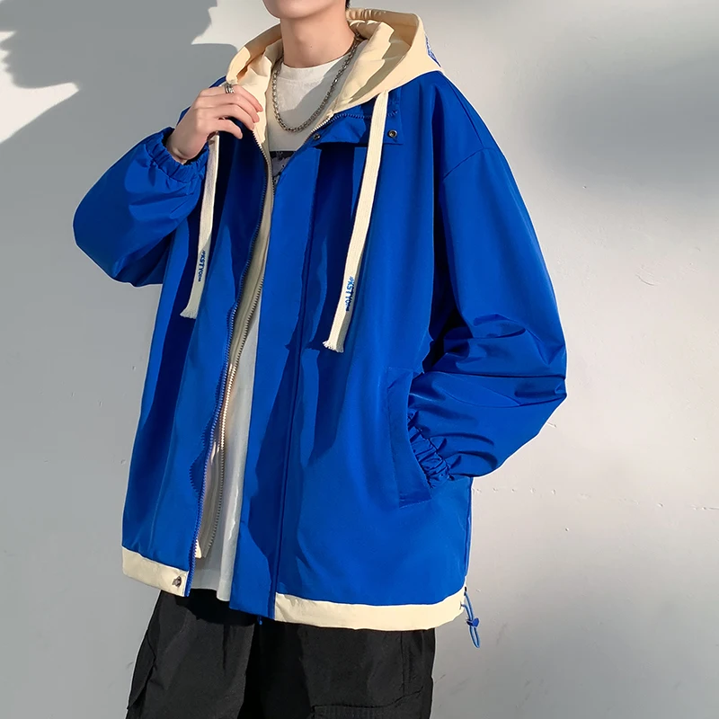 

Fashion Men's Outerwear Basic Hooded Jackets Cosy Leisure Look Essential Coat Male Outdoor Urban Streetwear Attire Autumn