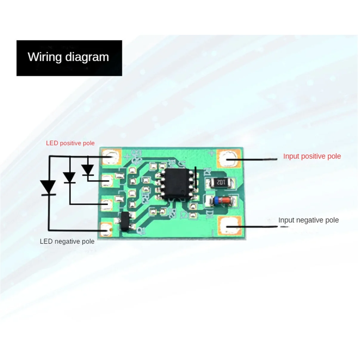 5Pcs Gradient Light Controller Automatic Dimmer Breathing Light Driver Module DC 3-12V with Slow Flashing Chip IC