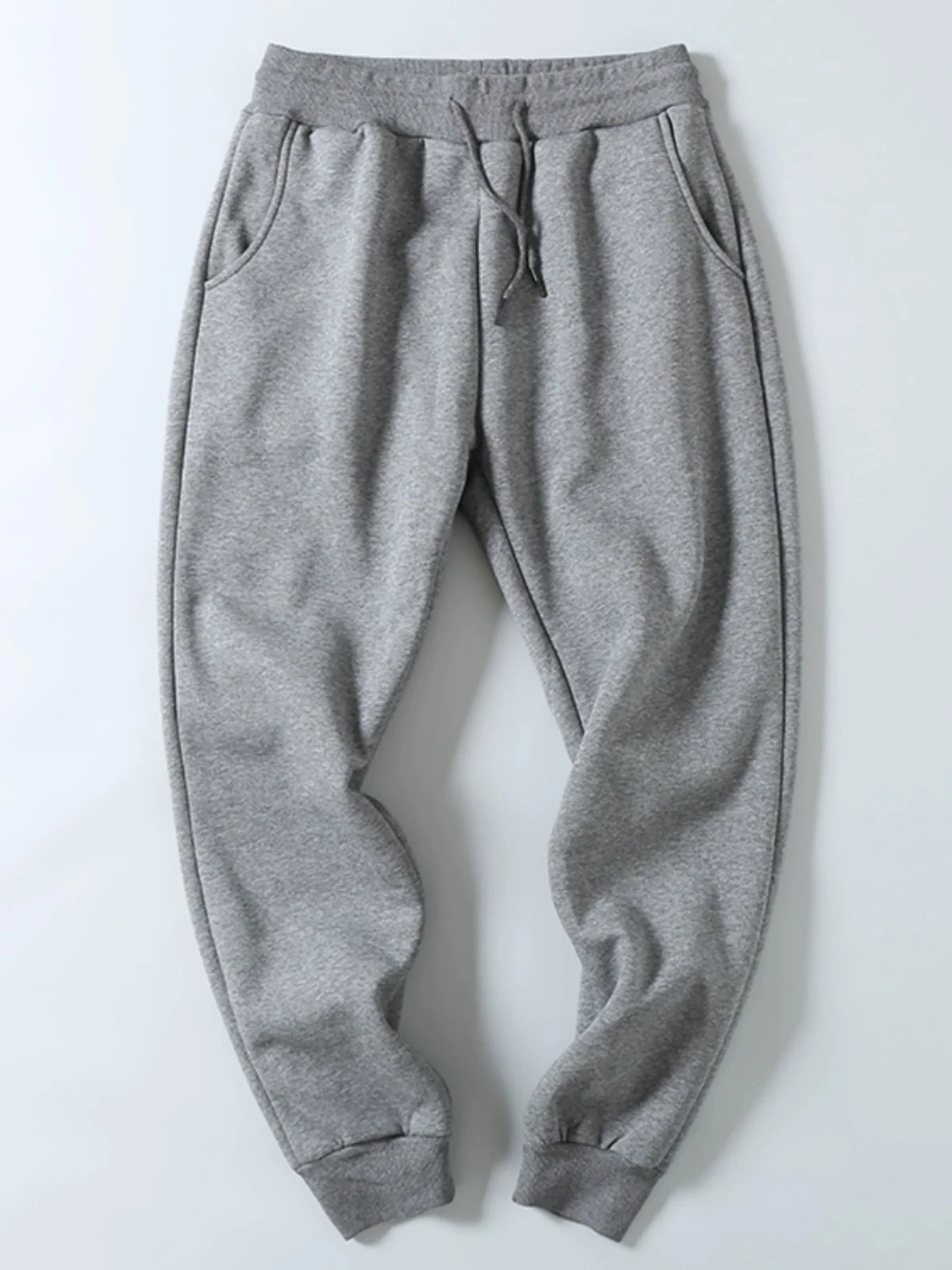 

Heavyweight Autumn Winter Cotton Fce Lined Men's Sweatpants Spor Casual Long Trousers Thiened Lamb Velvet Men's Pants