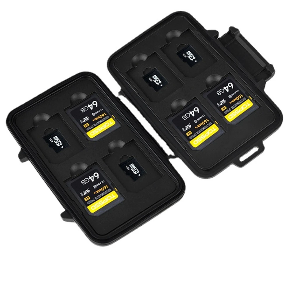 حافظة بطاقات SD، حافظة بطاقات الذاكرة من الألومنيوم لتخزين بطاقات SD الإلكترونية، البطاقات الصغيرة، SDHC، SDXC TF، ذهبي وردي