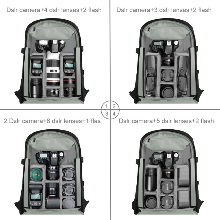 

2025 hot sale Backpack Waterproof Large Capacity Case Multifunction Shockproof Dslr Bag