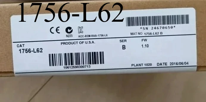 Brand New 1756-L62 1756 L62 Processor Unit Controller Fast Delivery