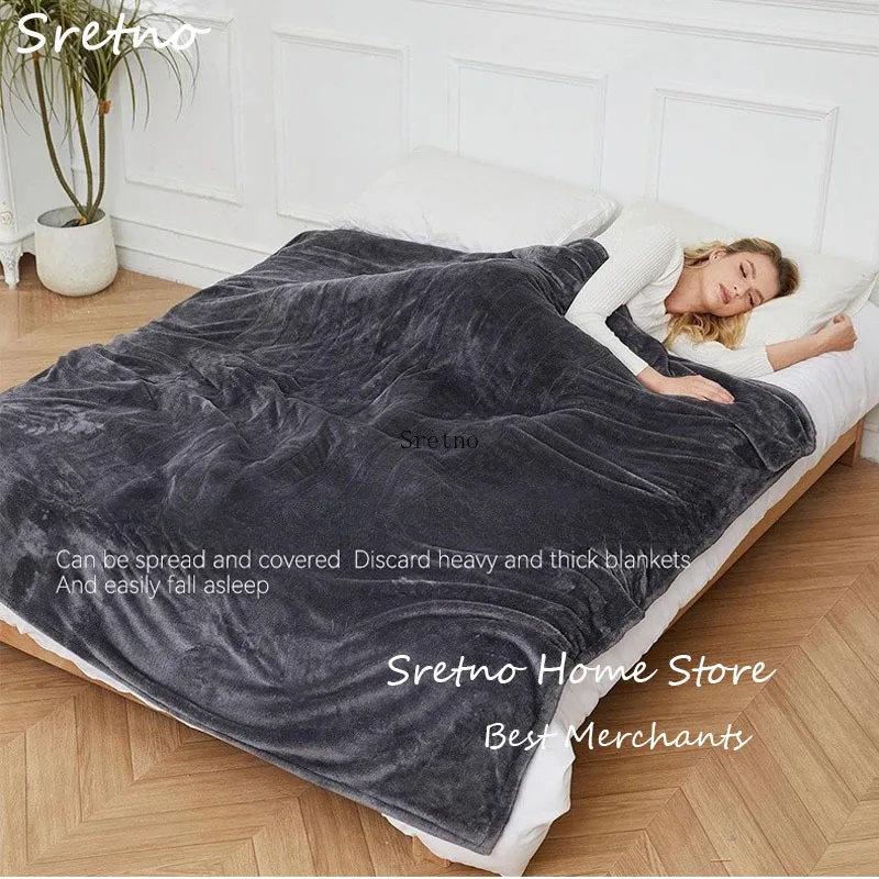 

SRETNO Electric Heated Blanket Double-faced Velvet Automatic Thermostat Electric Heating Pad Sheet Body Warmer Thermal Mattress
