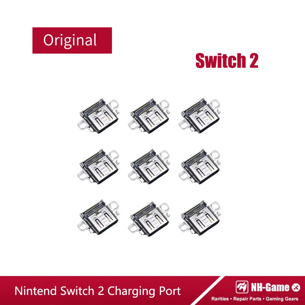 

20 шт./лот, новый разъем питания для зарядки USB Type-C для консольного зарядного устройства Nintend Switch 2 NS2, оригинальный разъем