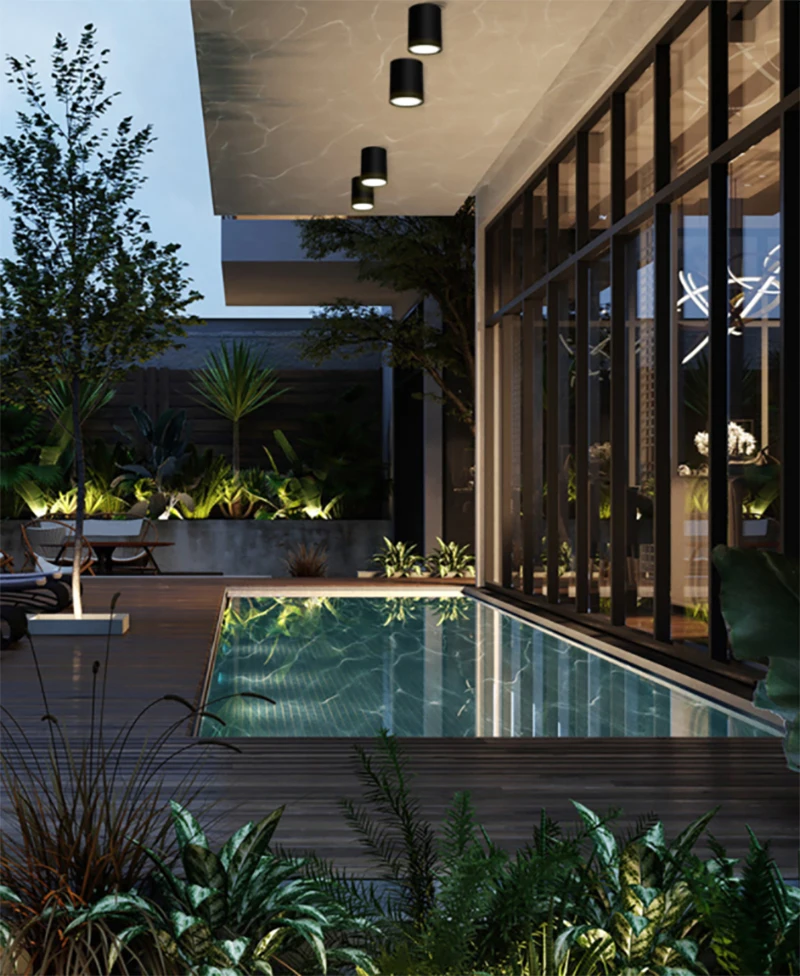 COB Wasserdichte oberfläche montiert downlight