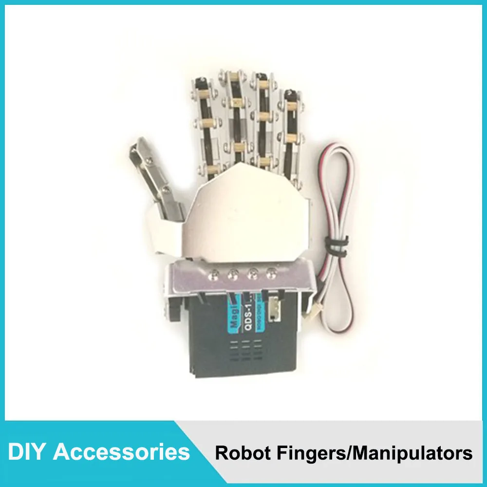 Manipolatore di dita umanoide cinque dita antropomorfo Kit di montaggio per mano sinistra/destra con Servo per Robot bipede non assemblaggio fai-da-te