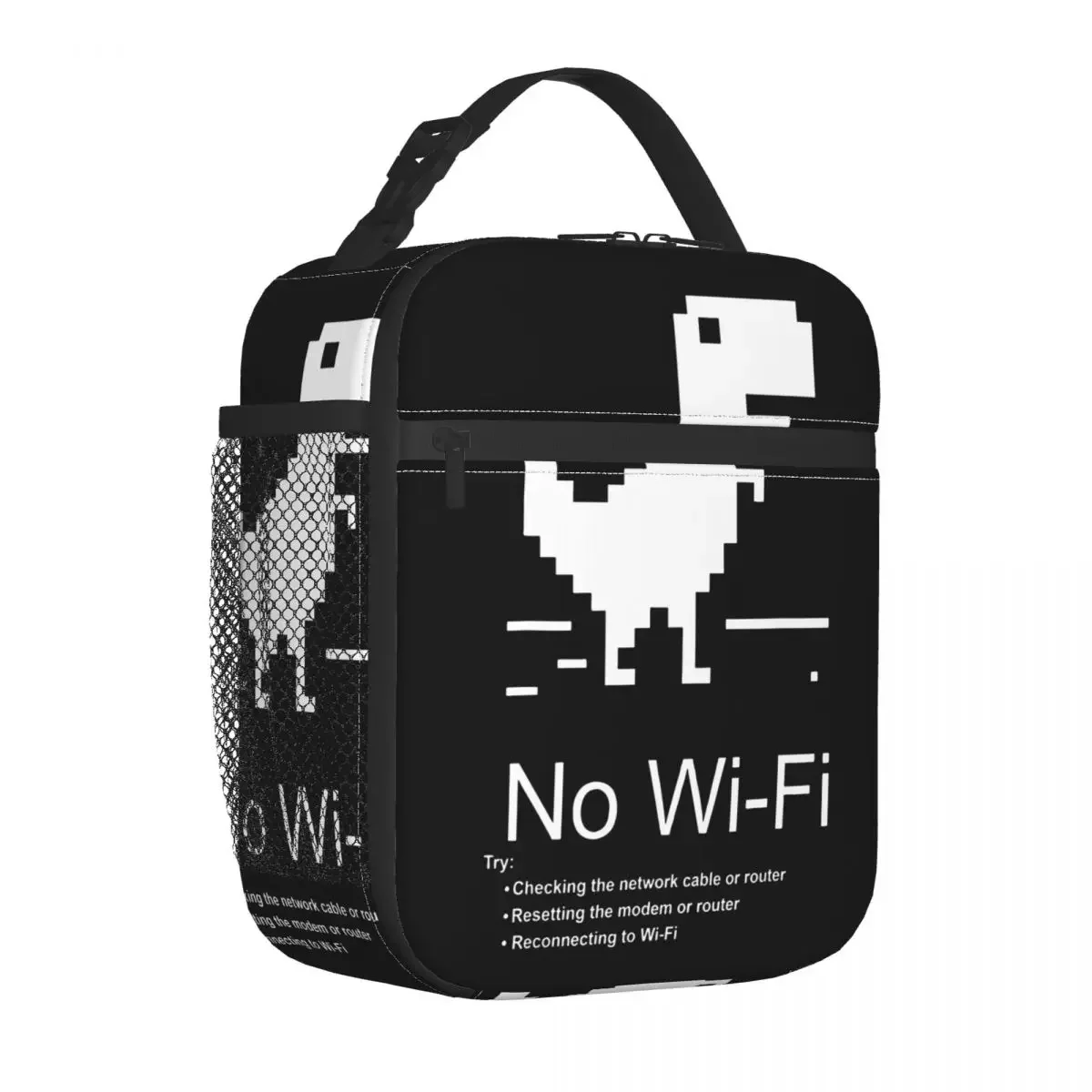 

No Internet Dinosaur Insulated Lunch Bag Cooler Bag Meal Container Cooler Jurassic Offline Park Lunch Box Tote Beach Outdoor