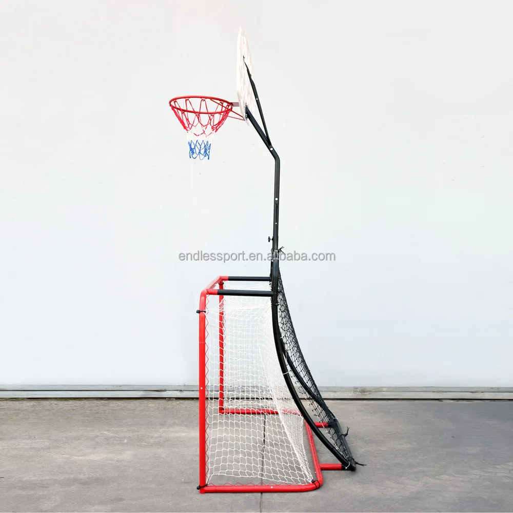 Wholesale Special Entertainment Football Gate Basketball Rack Football Rebound Net Three in One Training Equipment