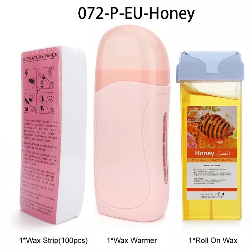 Unisex Roll on Ontharingswas Crème Ontharing Roller Wax Heater Waxen Hot Cartridge Warmer Apparatuur Tool Waxen Kit