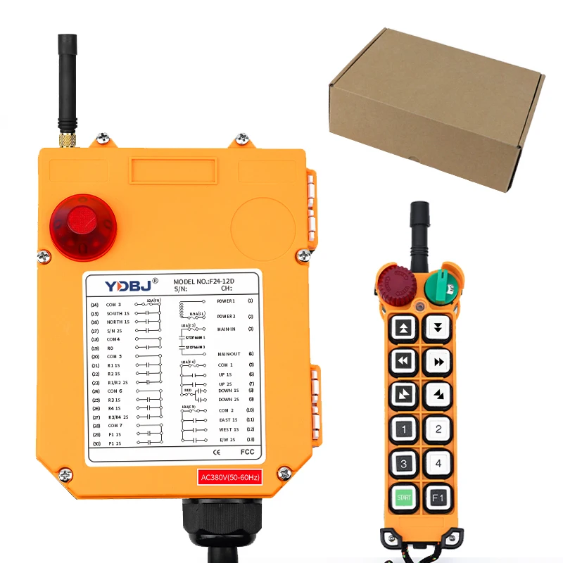 F24-12D 12 button double speed lifting industrial radio remote control waterproof crane wireless controller