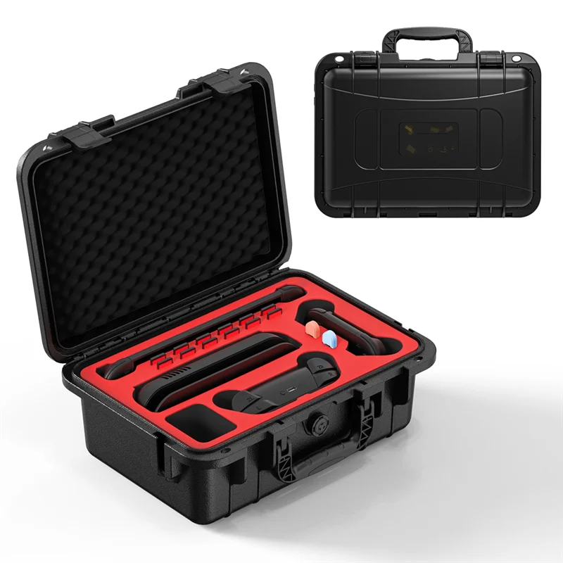 B04B-Hard Travel Case With Soft Lining For Nintendo For Switch 2 Controller Storage Accessories Carrying Case Black