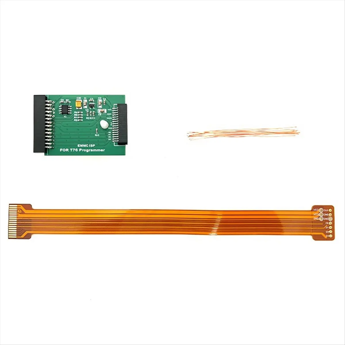 ☶❈＊♥AC1048-EMMC ISP Connection Cable 60MHz 28MB/S Special Adapter Board for in-Circuit EMMC Programming for T76 Programmer