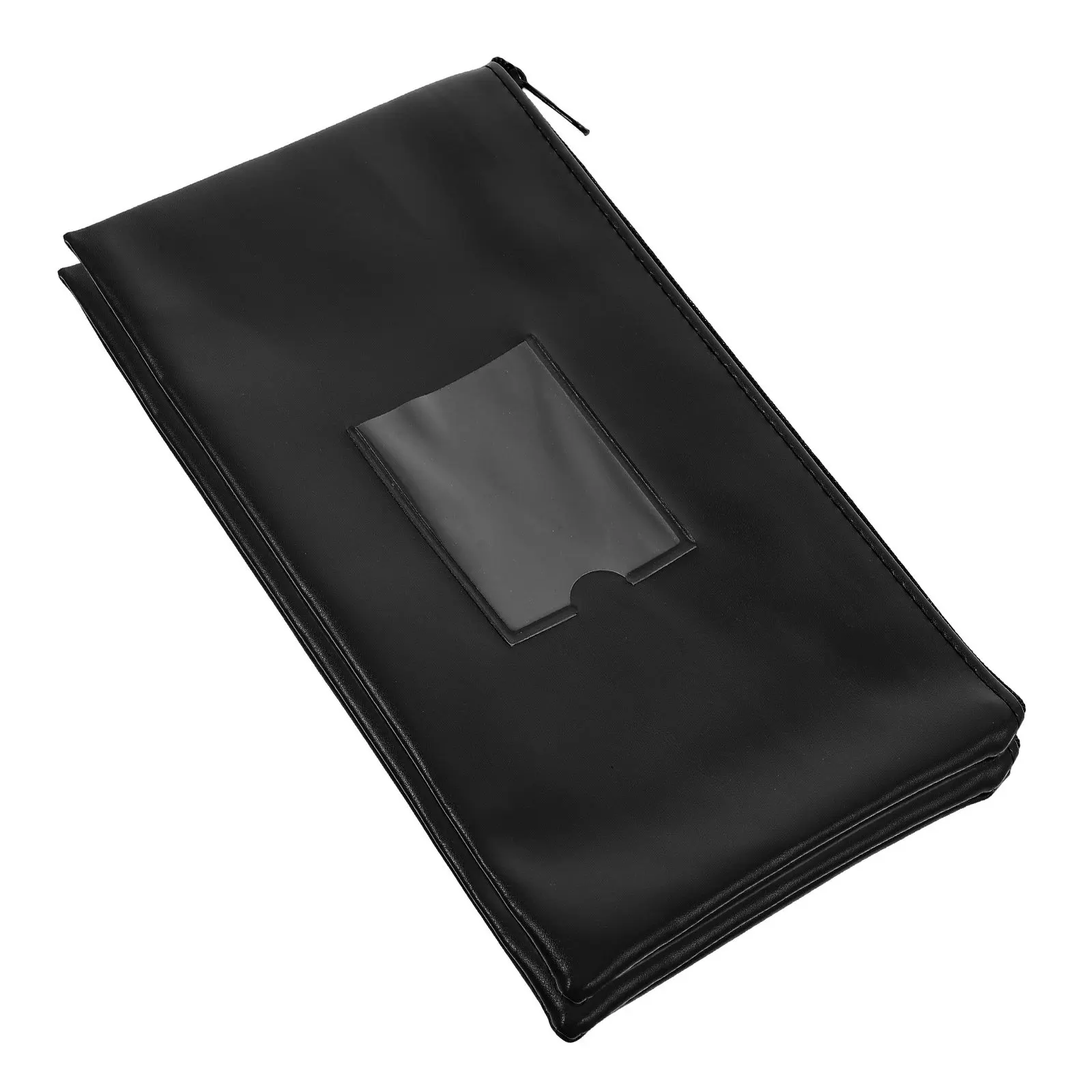 

Стильный искусственный кошелек на молнии с прозрачным отделением для карт, 2 шт., для купюр, чеков, счетов и наличных.