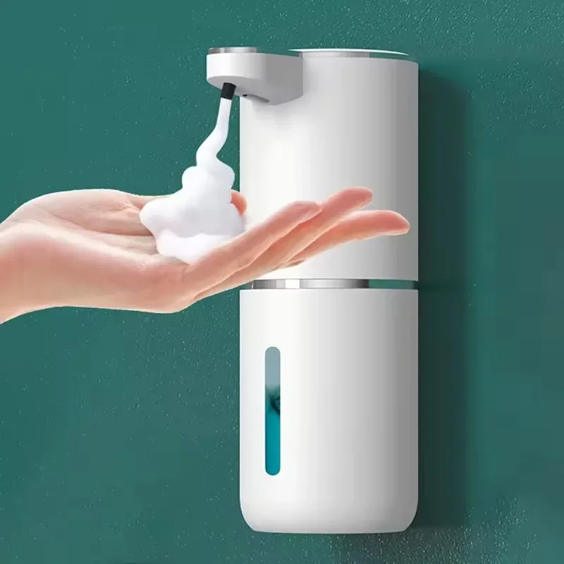 380ml USB Rechargeable Electric Automatic Soap Dispenser Portable Touchless Foaming Soap Dispenser 4 Level Adjustable