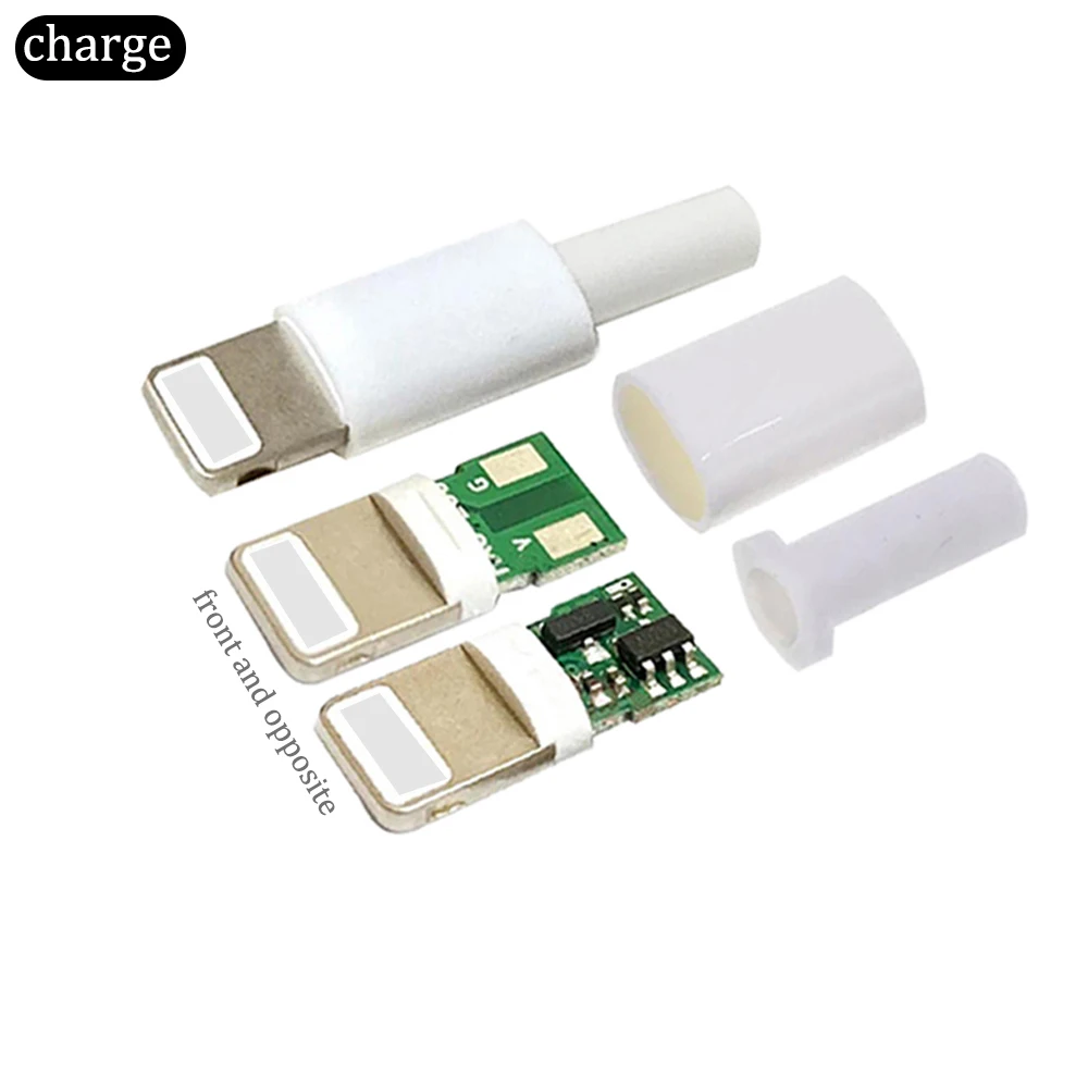 1Set ios Lightning USB plug male with core board welding board 3.0mm data OTG cable interface accessory fast charging plug