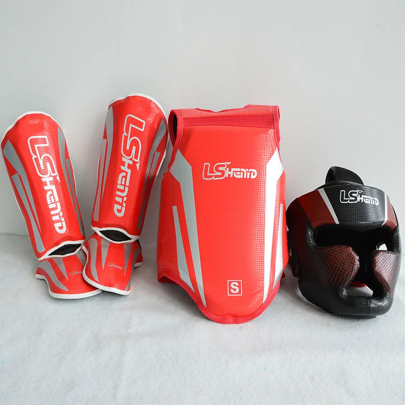 Boxing Training Sanda Combination Set Taekwondo Sanda Training Padded Protective Gear Sanda Competition Protective Gear Set Gift