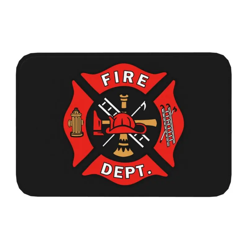 Firefighter Department Front Floor Door Entrance Mats Indoor Fireman Fire Rescue Kitchen Bathroom Doormat Bedroom Carpet Rug