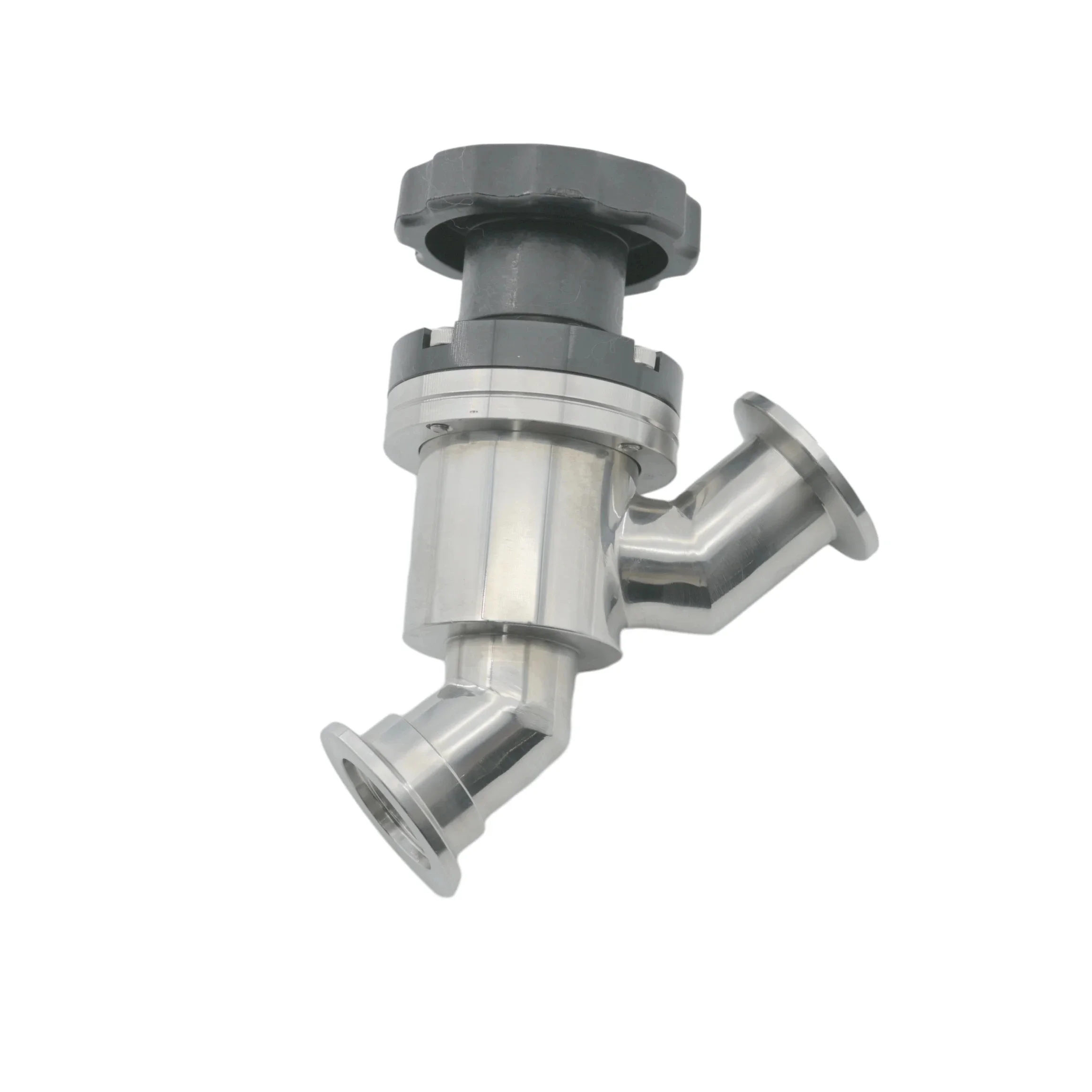 

Stainless Steel SS304 SS316 KF CF High Vacuum Manual Baffle Valve Y Type Poppet Valve