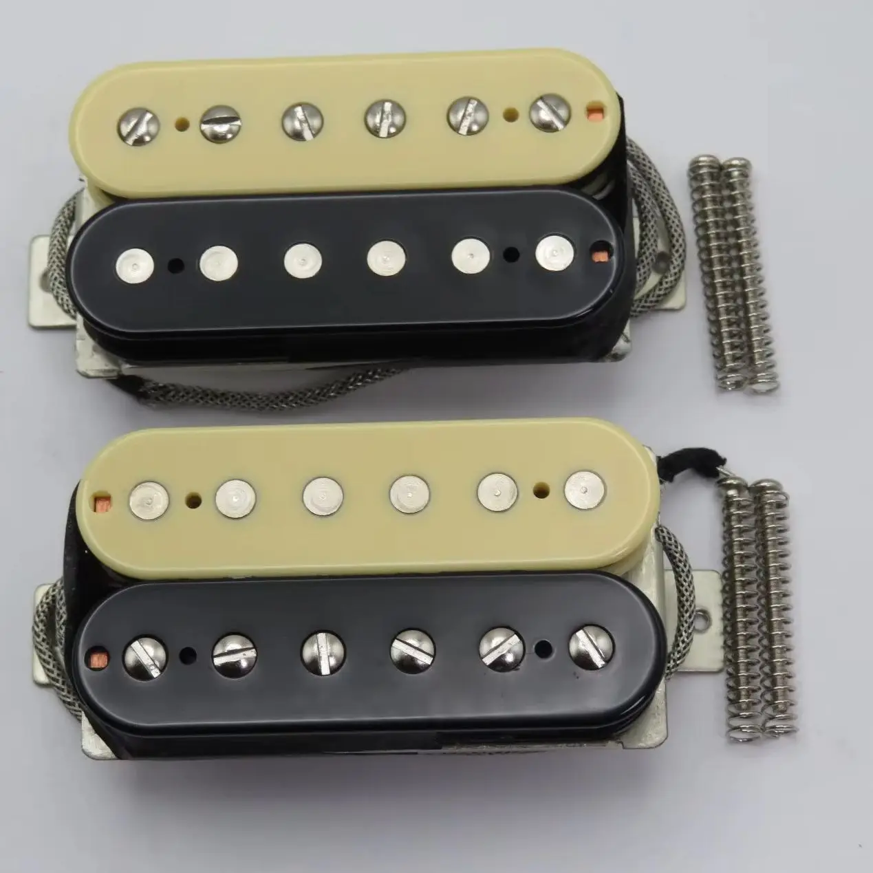 1 Set APH-2 Alnico II Pro Humbucker Pickup Guitar Pickups For LP Electric Guitar Parts Black / Zebra
