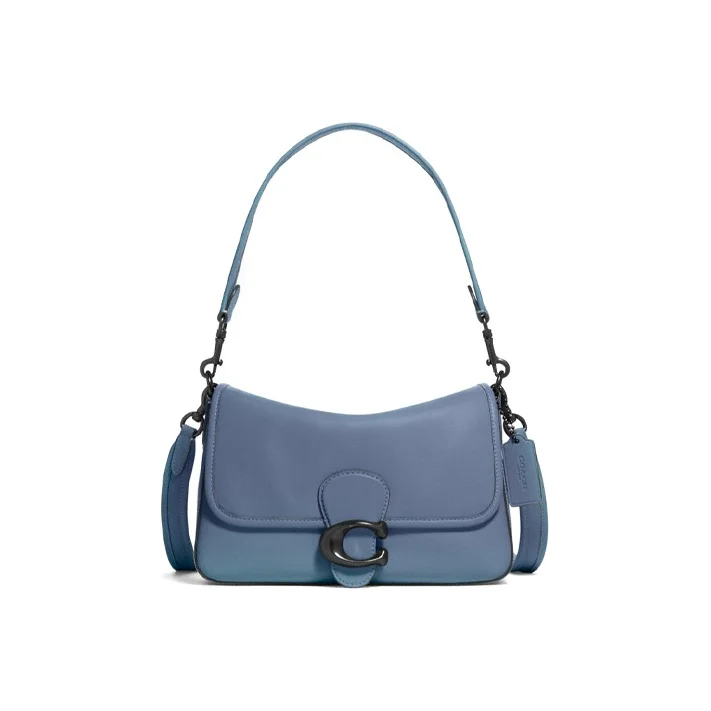 COACH Tabby Leather Shoulder Bag, Handbag, Shoulder Bag, Crossbody Bag Medium Women's Washed Denim C4823-V5D61