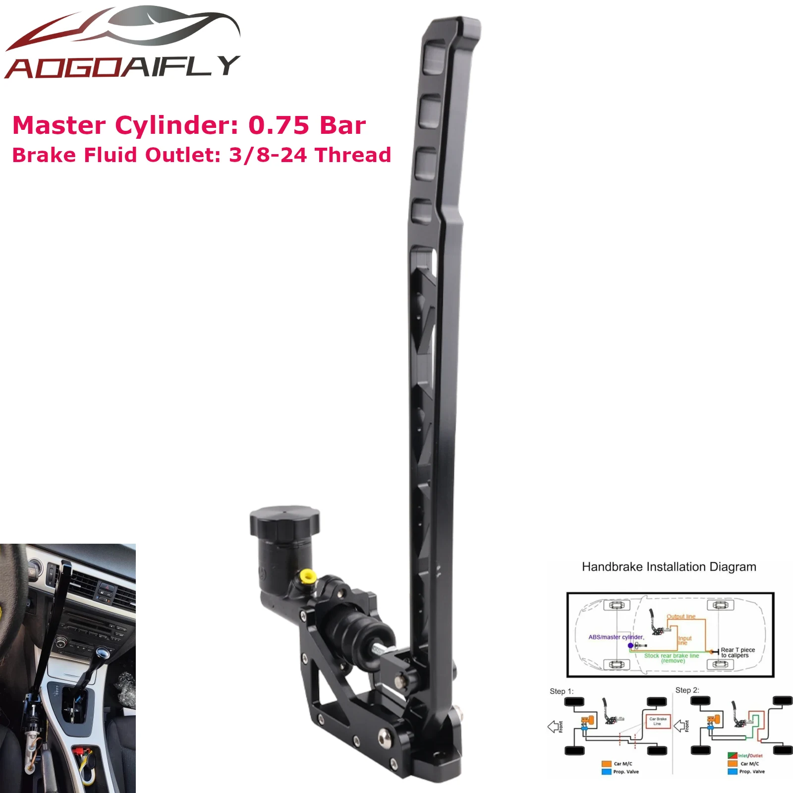 Factory Supply Drift Hydraulic Handbrake Long Lever W/Oil Can Kit Universal for Most Car Aluminum E-Brake