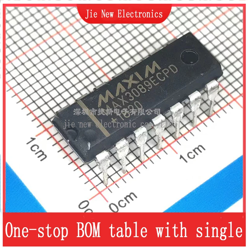 5PCS MAX3089ECPD PDIP-14 Integrated circuit new original spot supply