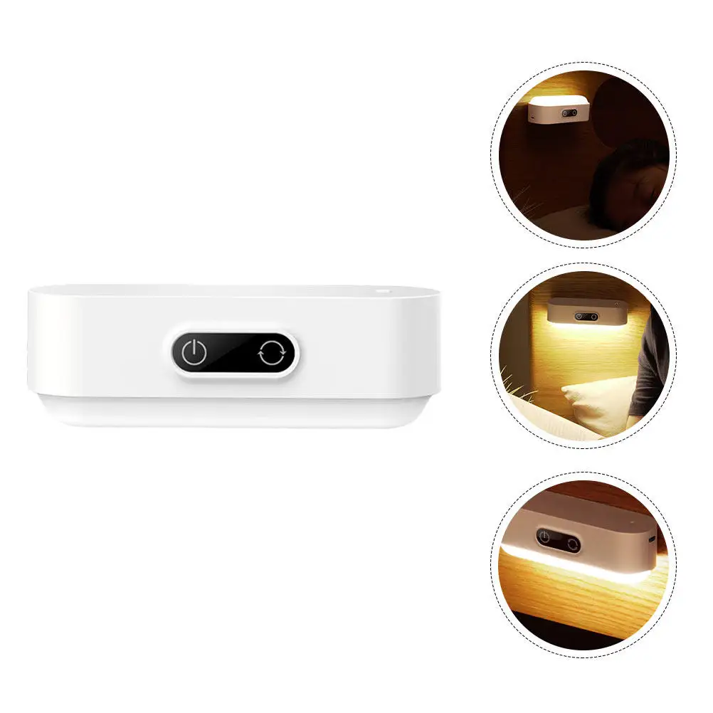 

Сенсорная ночная лампа с регулировкой яркости, 1 шт., USB-зарядка, светодиодный светильник для чтения, магнитное крепление, прикроватная лампа для чтения, интеллектуальный датчик