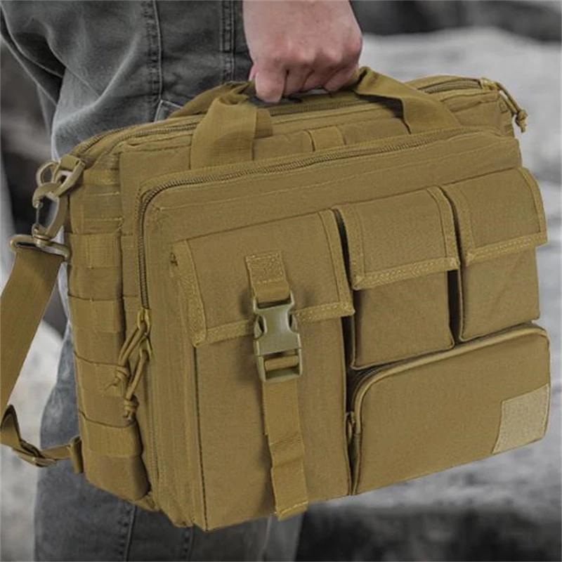 New Backpack Strategic Nylon Messenger Shoulder Bag Laptop Handbags Briefcase Outdoor Multifunction Wear-resistant Climbing Bag