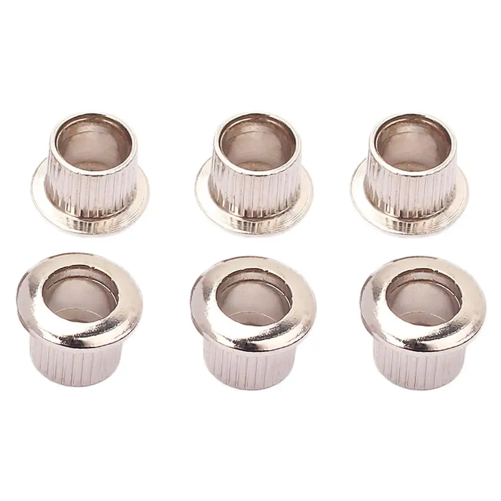 Set/6Pcs Nickel Metal Guitar Machine Head Tuning Peg Key Tuner Bushings DIY