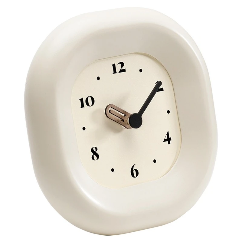 

Cream wind home clock living room porch TV cabinet desktop clock decoration desktop ornament
