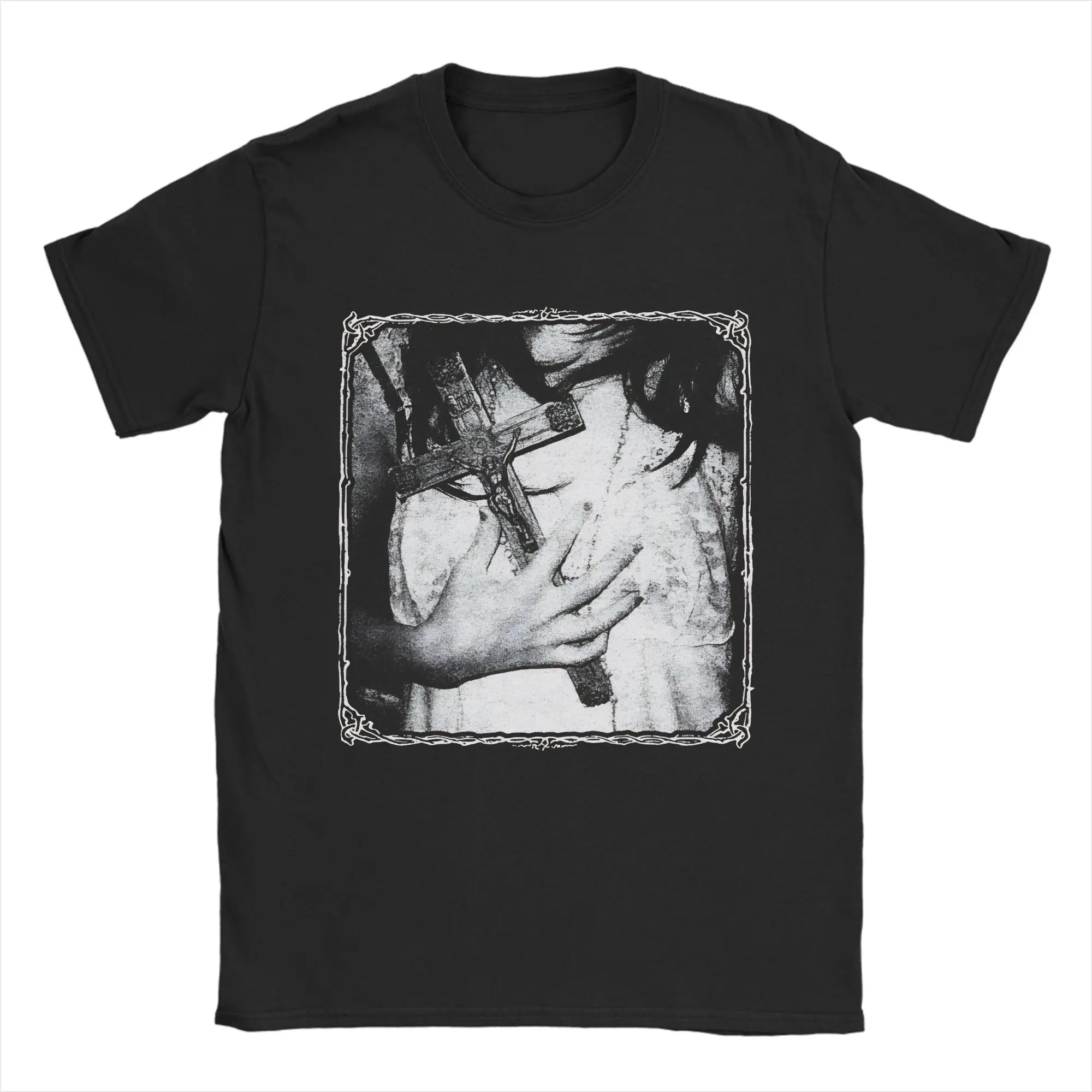 Sisters Of Mercy Lmr Fanmade  Pure Cotton T Shirt For Male Beach  Vintage T-Shirts O Neck Hip Hop Tees Oversize Custom Clothes