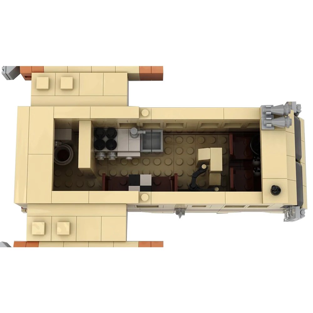 Gobricks moc interestelar spaceballs águias-5 espaços espaciais bloco de construção conjunto espaço solitário capitão exploração espacial tijolo brinquedos