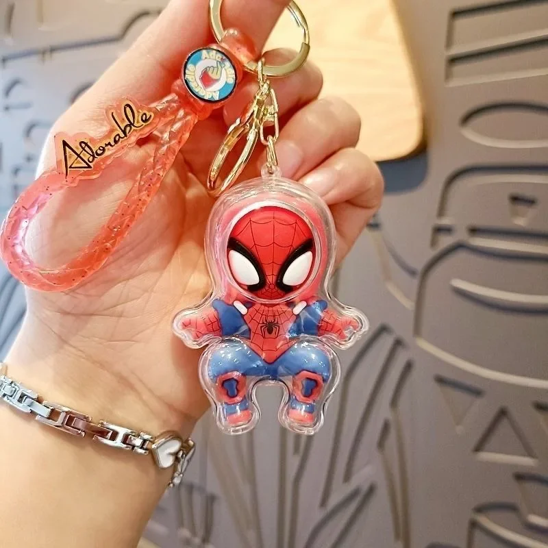 New Hasbro Marvel Spider-Man Cartoon Cute Doll Keychain Creative Personality Cool Figure Model Bag Pendant Accessories Wholesale