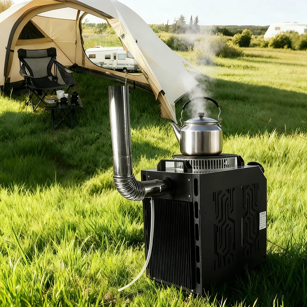 

Diesel Heater Self-Powered All-in-One No Electric Required Portable Diesel Air Heater with Switch for Camping Fishing Indoor