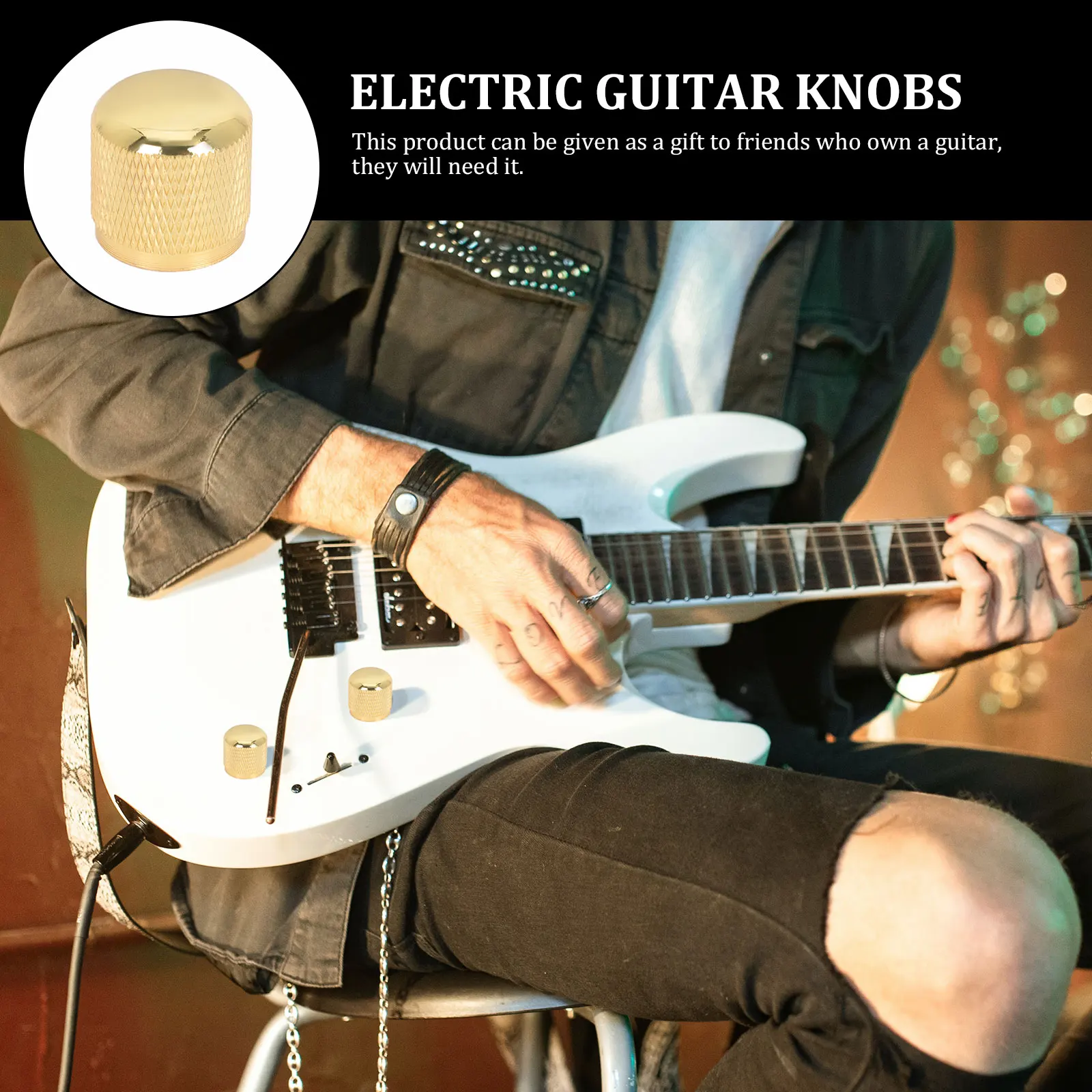 

1set 1Set Iron Guitar Potentiometer Caps Electric Bass Knobs Volume Tone Control Replacement Parts For Electric Guitar Bass