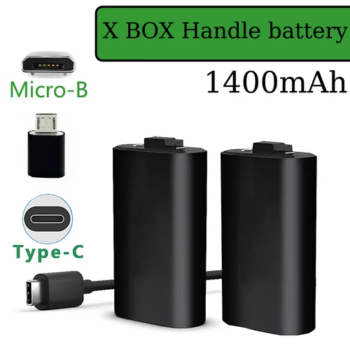 Imagen 1 del producto Batería de controlador X BOX, baterías Batmax de 1400mAH para Xbox Series X/S Xbox One/S/X, batería recargable, controladores de 1400mAh xbox