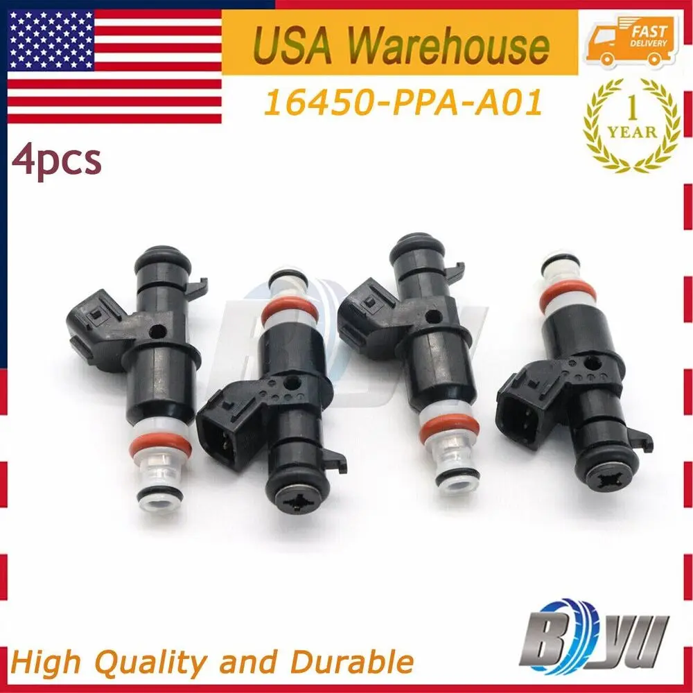 

Fuel Injectors For 2003-2007 Honda Accord 2.4L 4PCS 16450RAAA01 16450-RAA-A01 US