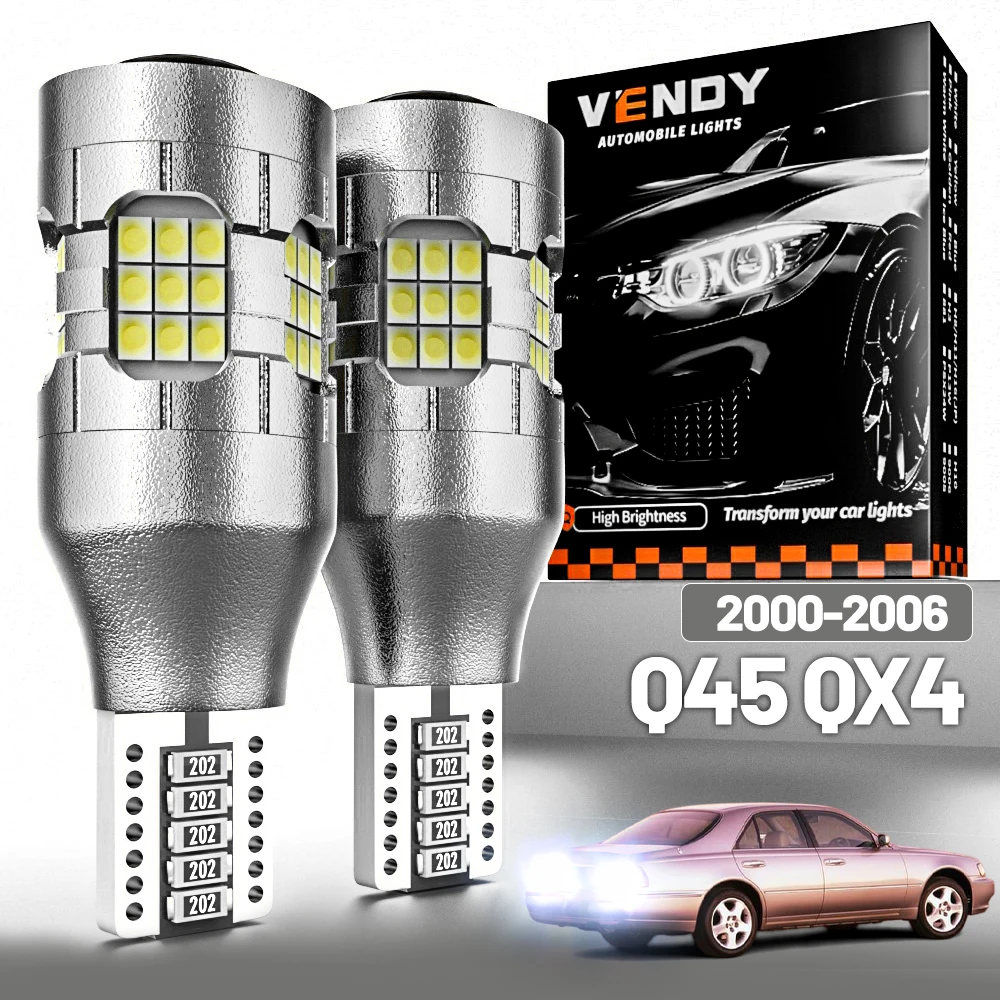 

2 шт. светодиодный фонарь заднего хода для Infiniti Q45 QX4 резервная лампа 2000 2001 2002 2003 2004 2005 2006 аксессуары Canbus