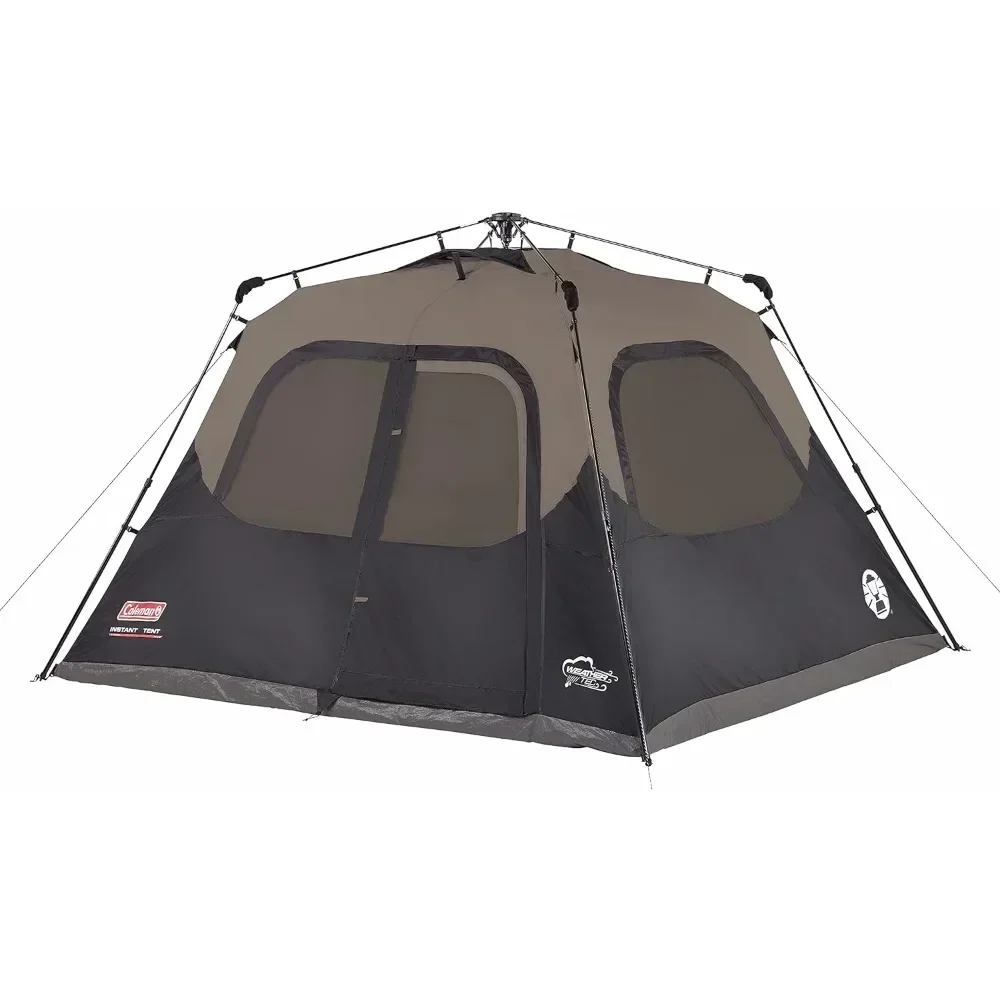 Coleman Camping Tent 6 Person Weatherproof Tent Technology, Double-Thick Fabric,Sets Up in 60 Seconds Freight free