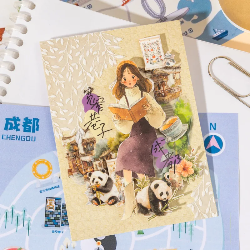 12 عبوة/مجموعة الإجابة على الطريق سلسلة ملصق PET مزخرف لطيف وجميل