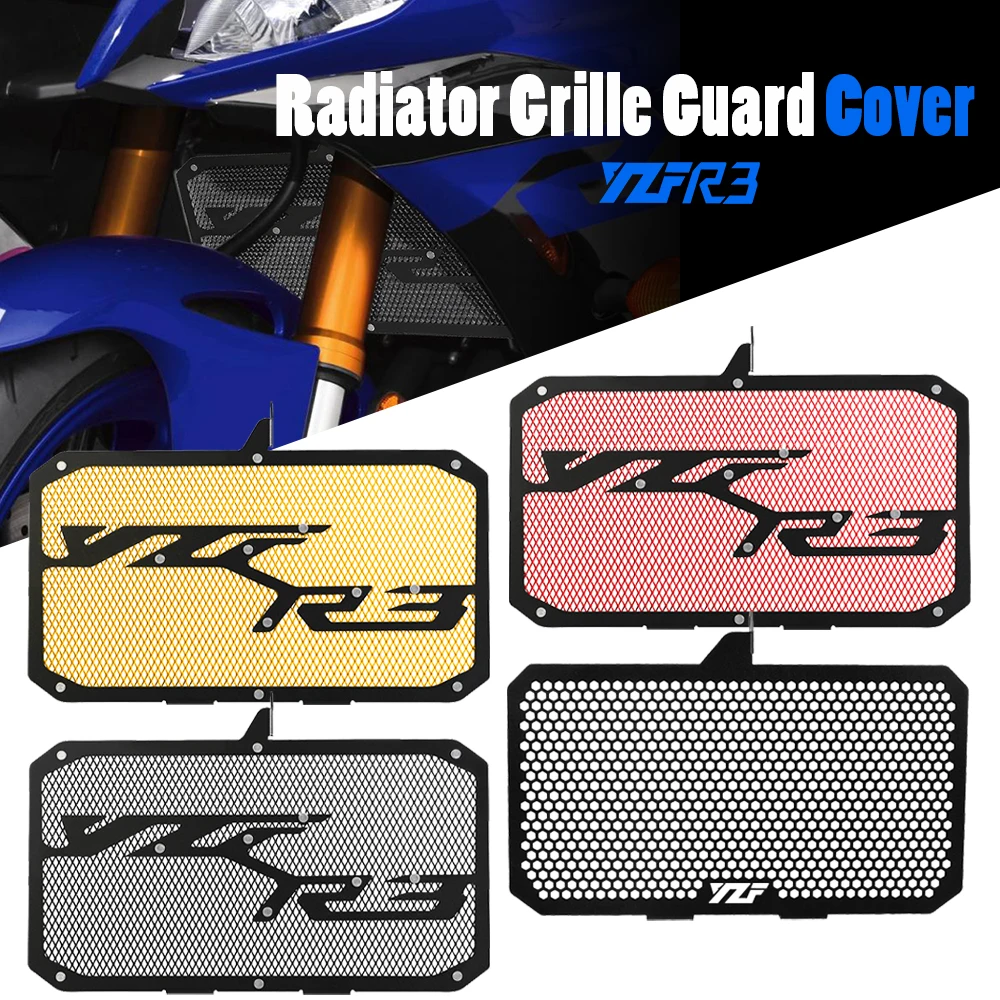 

For yamaha YZF-R3 YZF R3 R25 YZF-R25 2015~2021 Radiator Guard Grille Cover Protector Motorcycle Accessories Cooler Protection