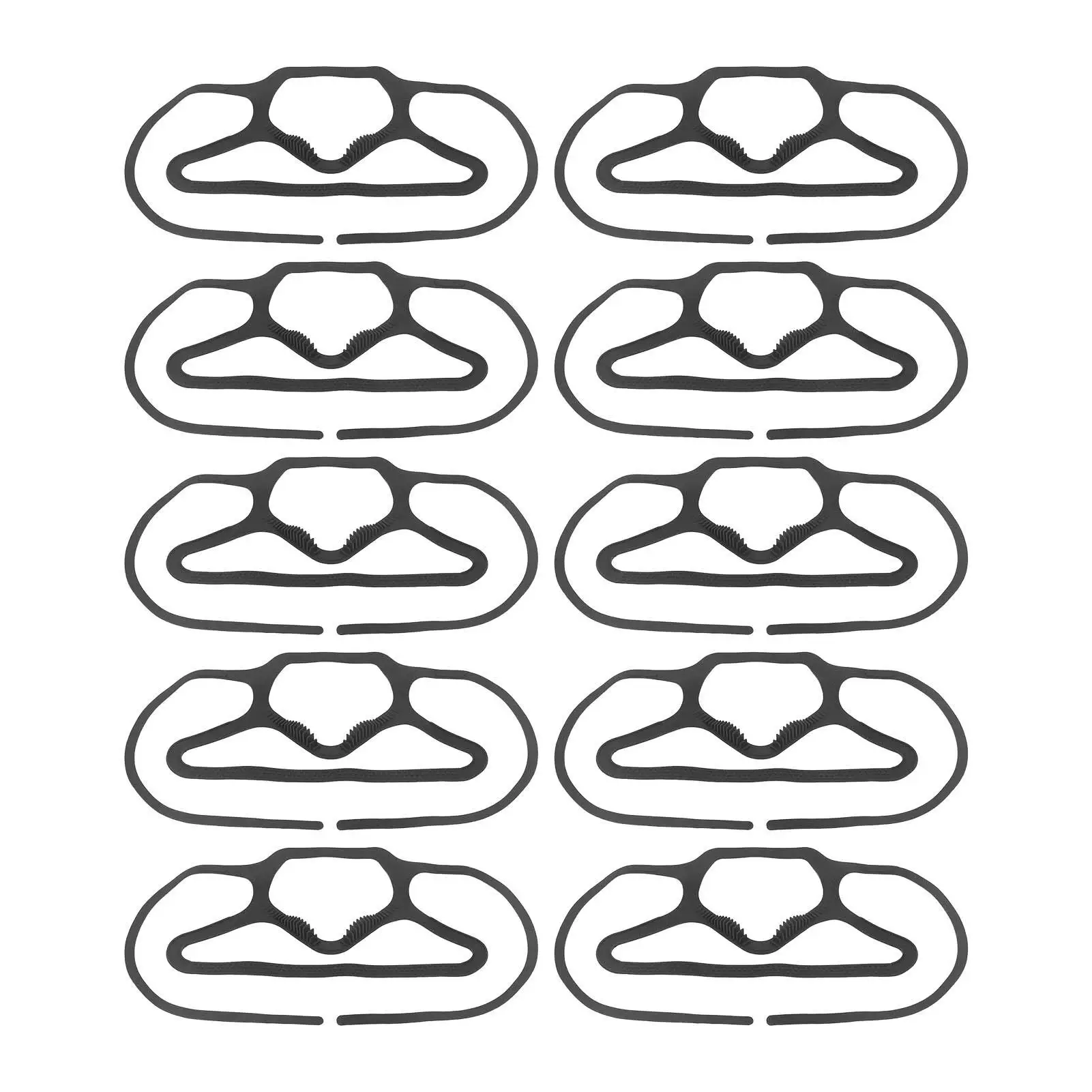 10PCS 3D Silicone Face Mask Bracket, Anti-Fog Food Grade Breathable Face Cover Support for Comfort